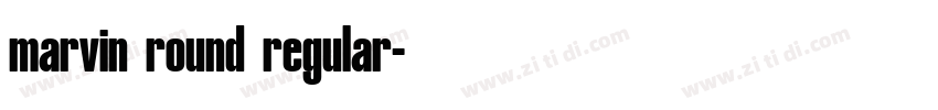 marvin round regular字体转换